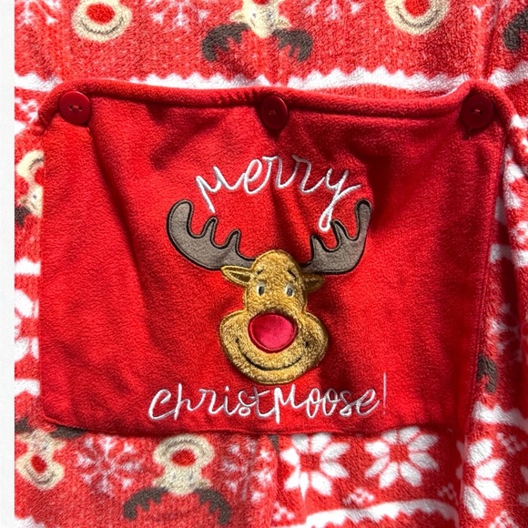 Secret Treasures Christmas Plush Onesie Union Suit Pajamas L (12–14) NWOT 🎄❄️ - Picture 13 of 13